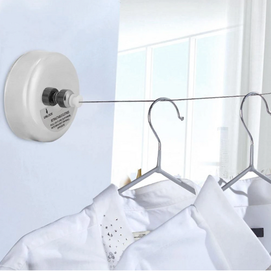 Tendedero de ropa de acero inoxidable retraible
