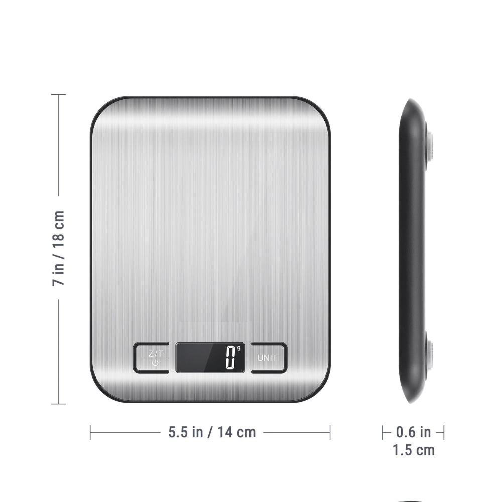 Báscula digital para cocina alimentos de acero inoxidable