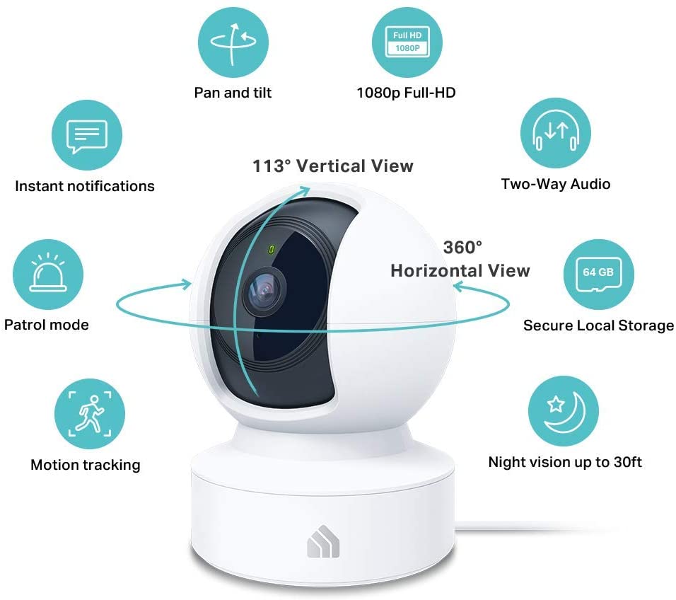 Camara de seguridad Pan/Tilt KASA Smart