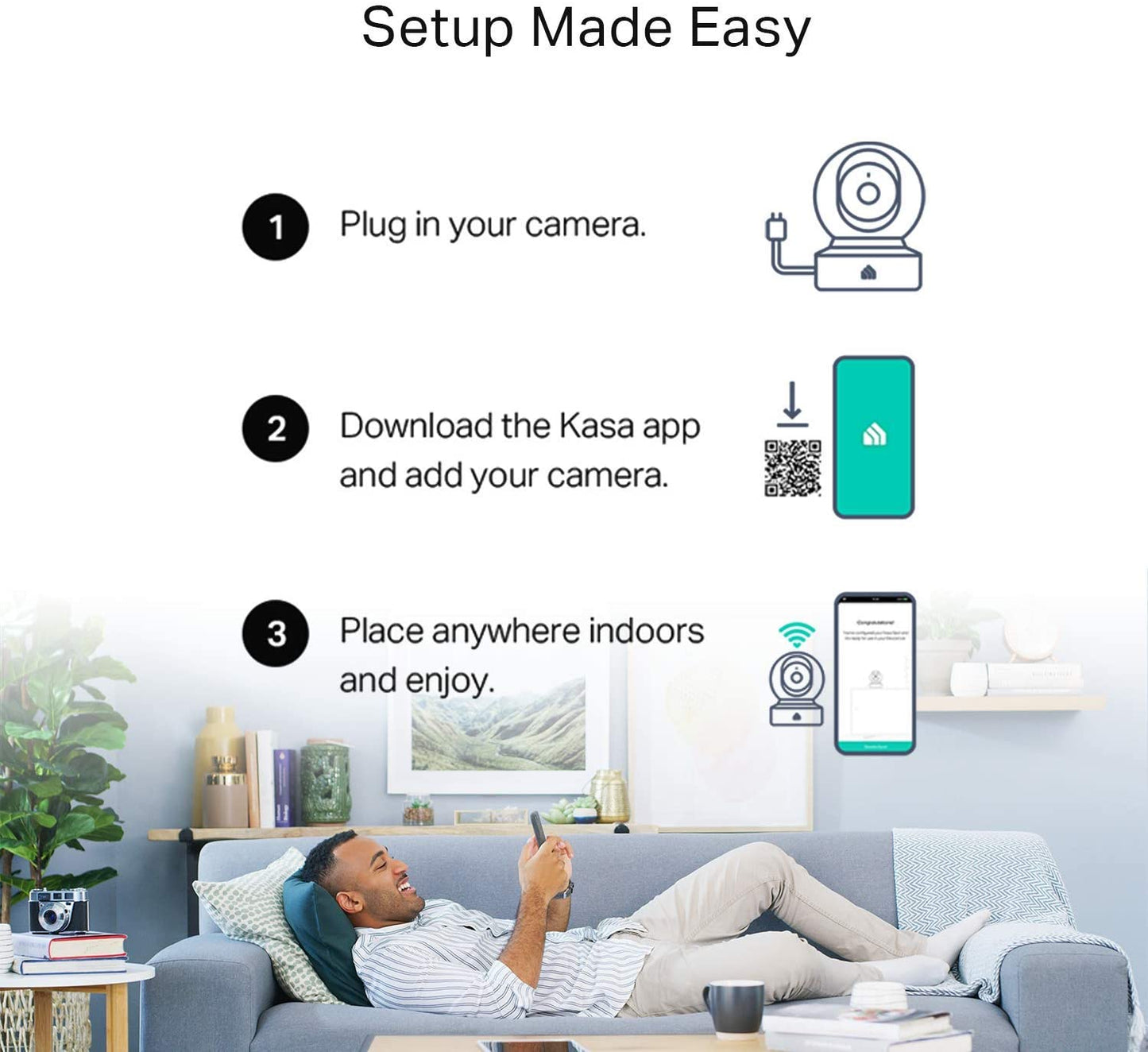 Camara de seguridad Pan/Tilt KASA Smart