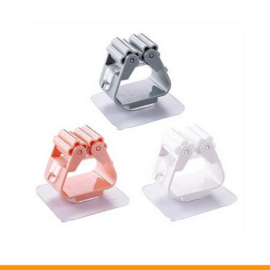 Colgador Autoadhesivo Para Escobas y Molas - Portaescobas Clip
